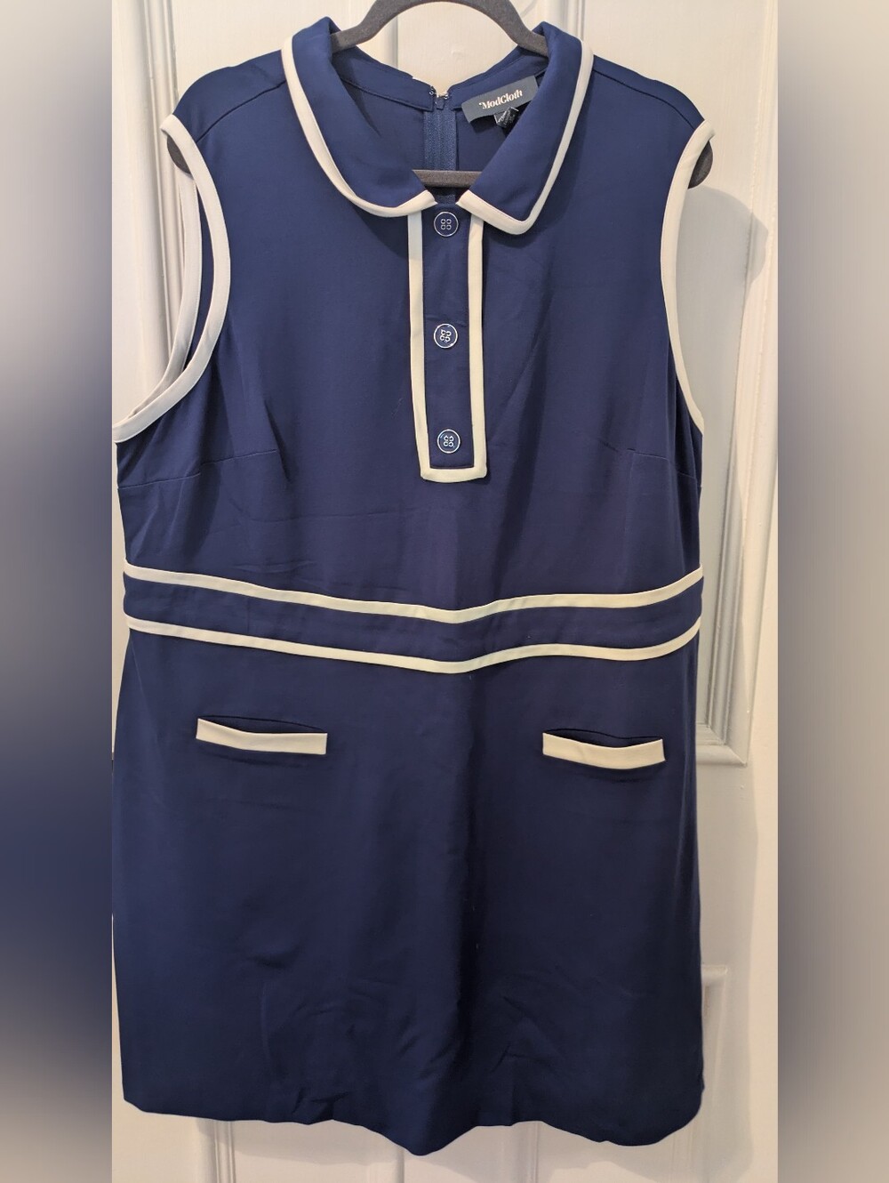Modcloth Retro Style Dress (Navy)